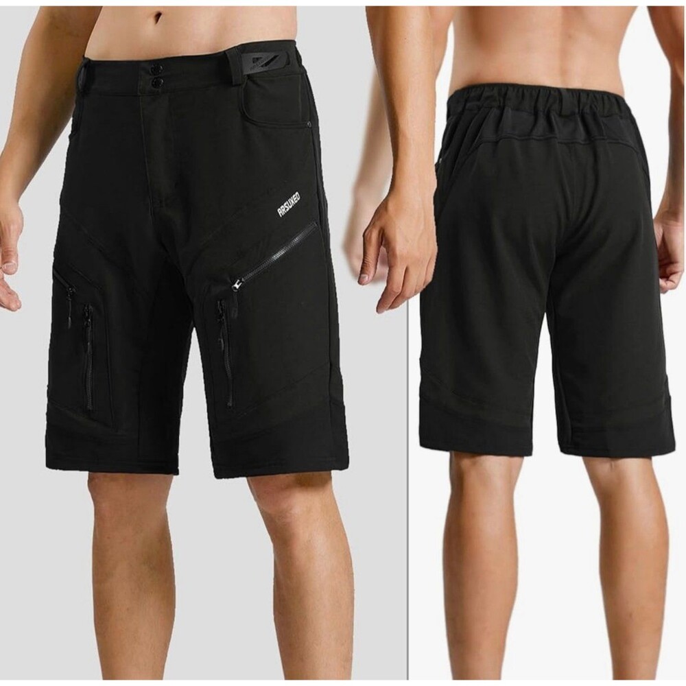 ARSUXEO Men's Loose Fit Water Resistant Cycling Shorts Size XL New With Tags